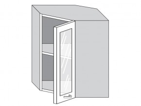 1.60.3у Шкаф настенный (h=720) угловой на 600мм со стекл. дверцей в Артёмовском - artyomovskij.магазин96.com | фото