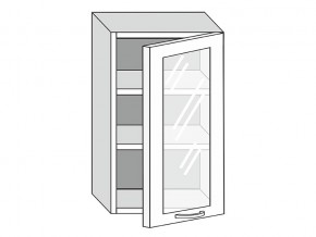 19.50.3 Шкаф настенный (h=913) на 500мм с 1-ой стекл. дверцей в Артёмовском - artyomovskij.магазин96.com | фото