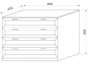 Комод с 4-мя ящиками в Артёмовском - artyomovskij.магазин96.com | фото