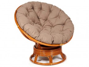 Кресло-качалка Papasan w 23/01 B с подушкой Cognac, экошерсть Коричневый в Артёмовском - artyomovskij.магазин96.com | фото