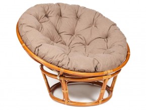 Кресло Papasan 23/01 W с подушкой Cognac, экошерсть Коричневый в Артёмовском - artyomovskij.магазин96.com | фото