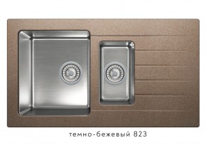 Мойка комбинированная Tolero twist TTS-890 Темно-бежевый 823 в Артёмовском - artyomovskij.магазин96.com | фото